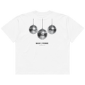 Disco Balls oversized graphic t-shirt back print