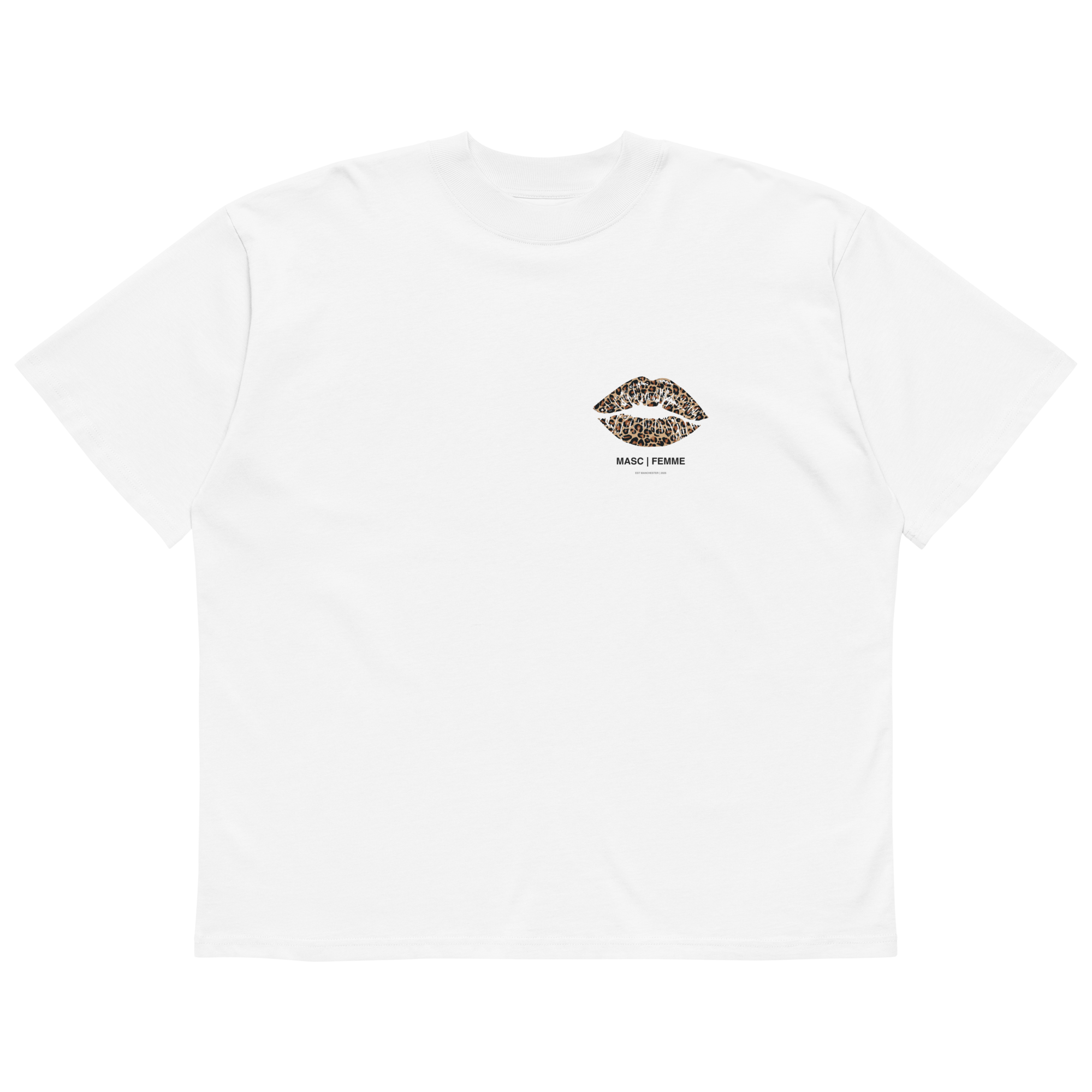 Disco Balls oversized graphic t-shirt front view