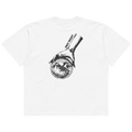Disco Therapy oversized graphic t-shirt white back print