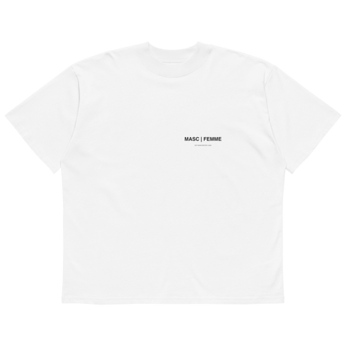 Disco Therapy oversized graphic t-shirt white front view