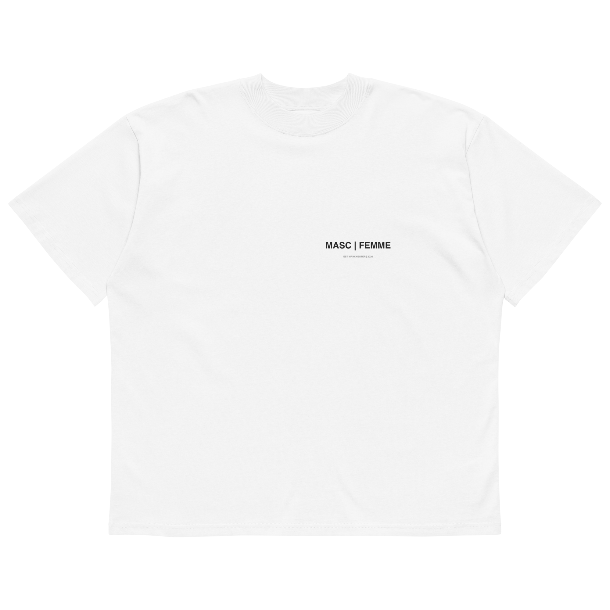 Melting Smiley oversized graphic t-shirt white front view