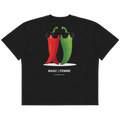 Spicy Pair oversized graphic t-shirt black back print