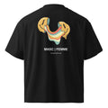 Melting Smiley Oversized Graphic T-Shirt | Black