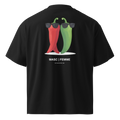 Spicy Pair Oversized Graphic T-Shirt | Black