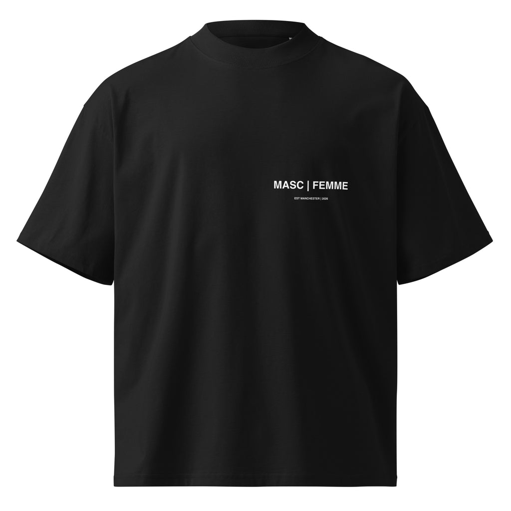 Melting Smiley Oversized Graphic T-Shirt | Black