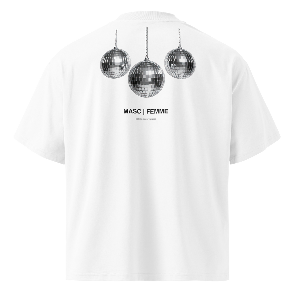 Disco Balls Oversized Graphic T-Shirt
